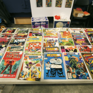 Comic Book Display at Comic Show