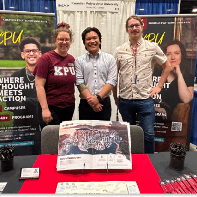KPU Booth at NACAC Fair in Vancouver