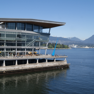 Outside the Vancouver Convention Centre