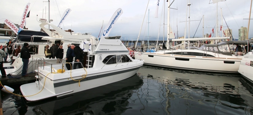 Vancouver Boat Show Boats at Granville Island